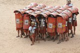 Roman soldier reenactment in Jordan JB