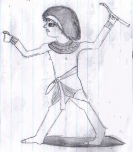 Egyptian figure by Edy