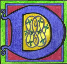 Illuminated letter by Dion 7X 2010